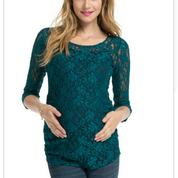 Jessica simpson Deep Teal lace top