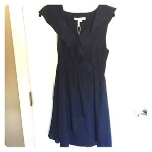 BCBGeneration navy blue ruffle dress