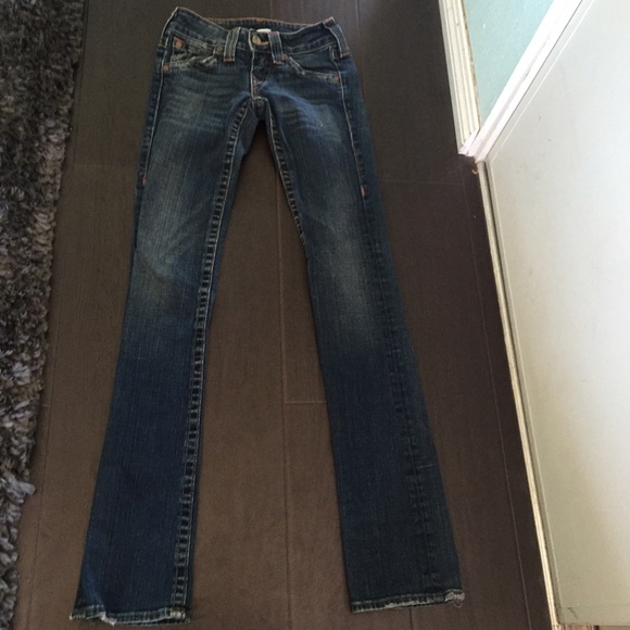 true religion brand dark wash denim jeans