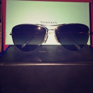 Tiffany & Co. Aviator/Pilot Polarized Silver/Grey