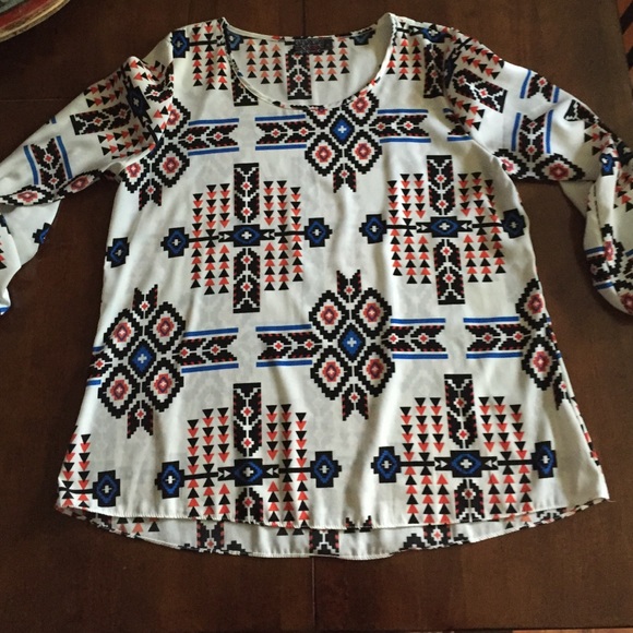 Aztec print top