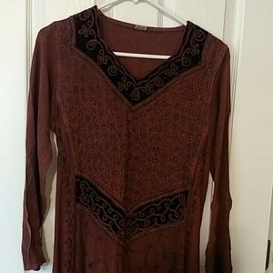 Burgundy Renaissance Dress Size 10