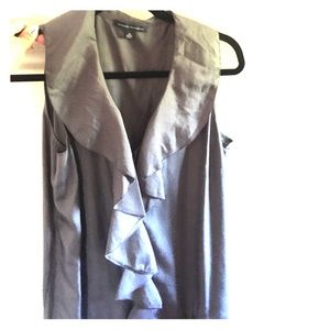 Banana republic sleeveless ruffle top