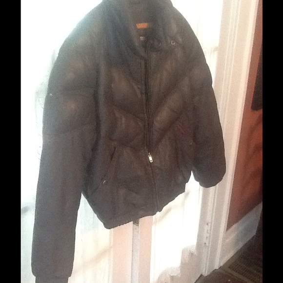 Goose Country Original Down Leather Bomber - Picture 2 of 4