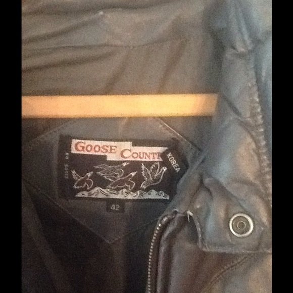 Goose Country Original Down Leather Bomber - Picture 4 of 4