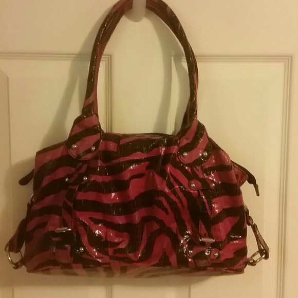 Pink zebra prink handbag
