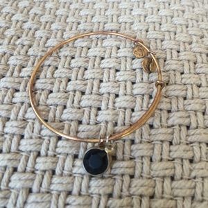 Alex and Ani black charm bracelet