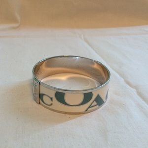 Coach blue and white bangle