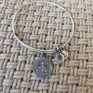 Alex and Ani black libra charm bracelet
