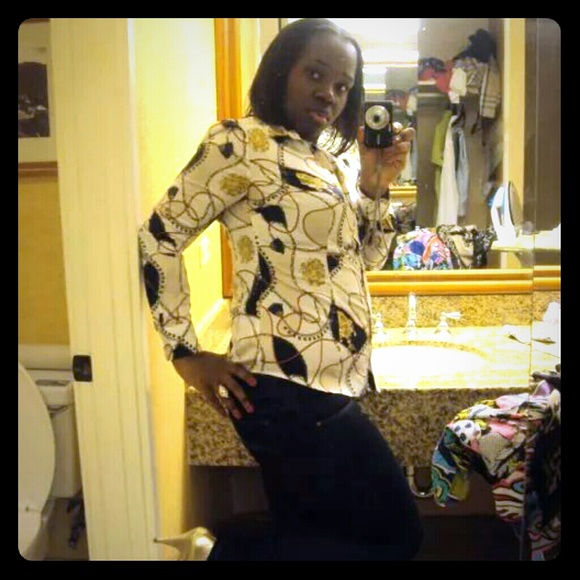 80's inspired blouse