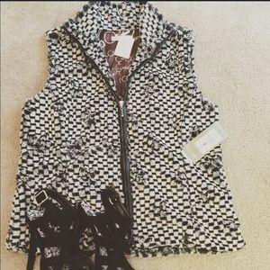 Stylish Black & White Vest