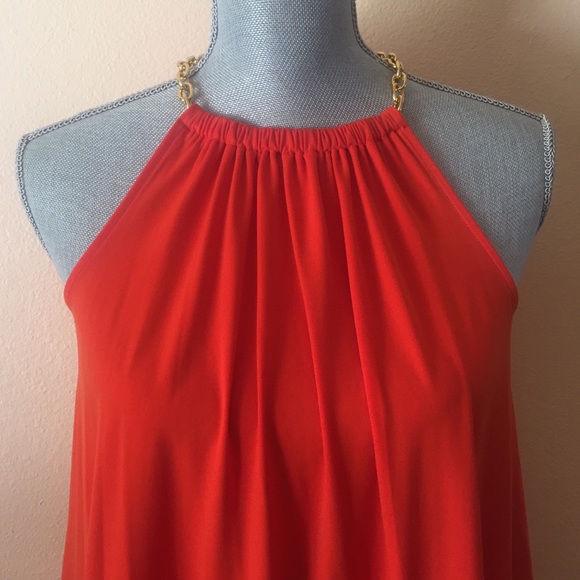 BNWT Orange Michael Kors top - Picture 2 of 4