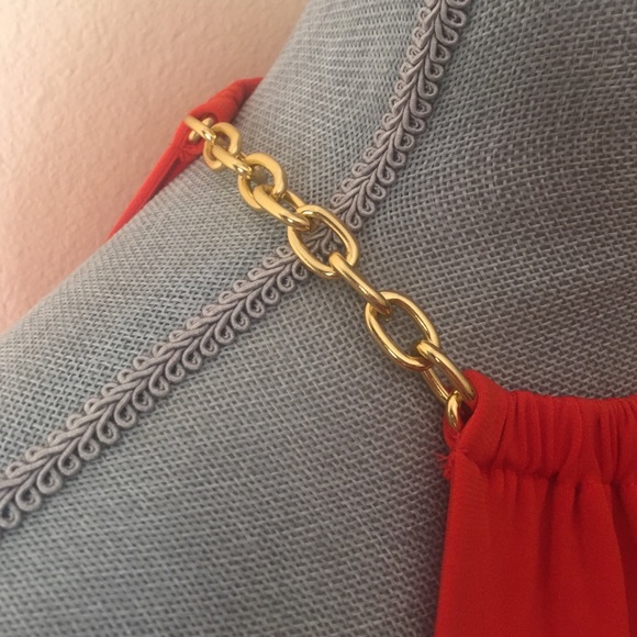 BNWT Orange Michael Kors top - Picture 3 of 4