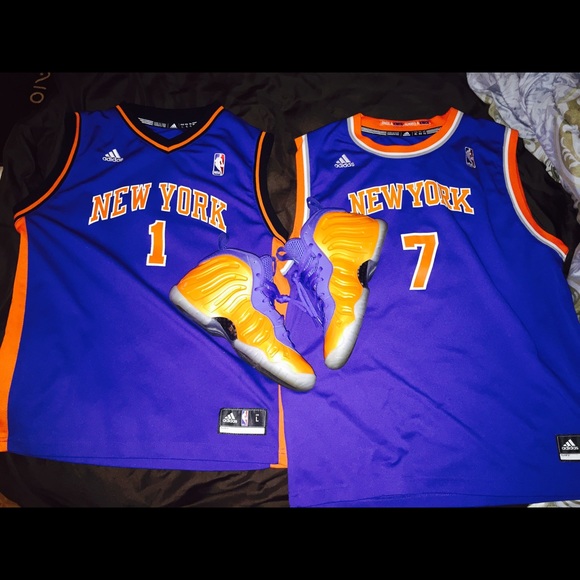 Shoes: Sz 7y  jersey Stoud Boys L Melo Sz XL Boys