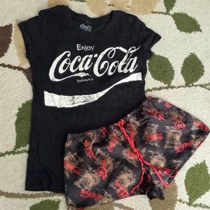Coca'Cola Top & Pajama Bottoms
