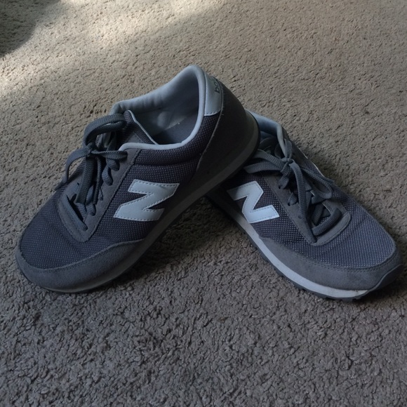 Gray new balance shoes
