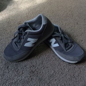 Gray new balance shoes