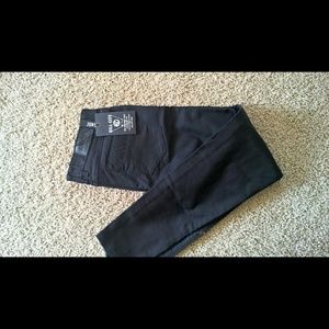 KILL CITY Moto●  black super skinny jeans + zipper