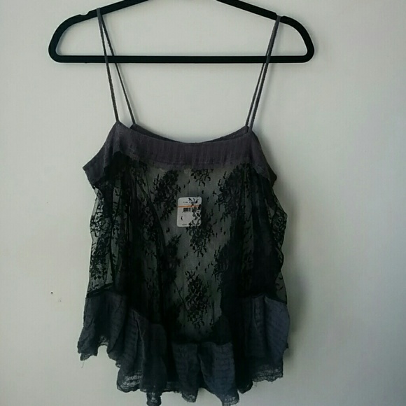 Free People Tops - Free People NWT lace babydoll cami