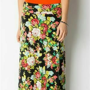 Downeast Floral Maxi Skirt