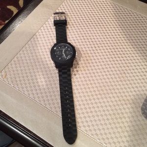 Michal Kors Silicon Black Watch