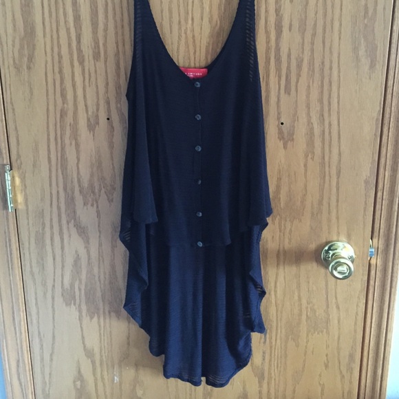 Akira black sheer tank