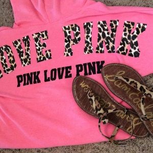 VS Pink varsity Crew Hoodie