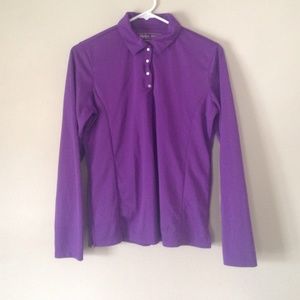 Purple lady hagan golf shirt