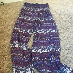 NWT  elephant festival gypsy pants 💜