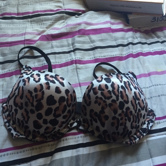 Victoria secret leopard print bra