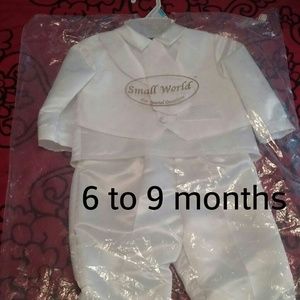 Boy baptism out fit