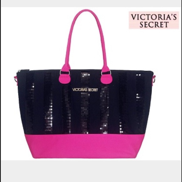 New VS sequined weekender duffle bag