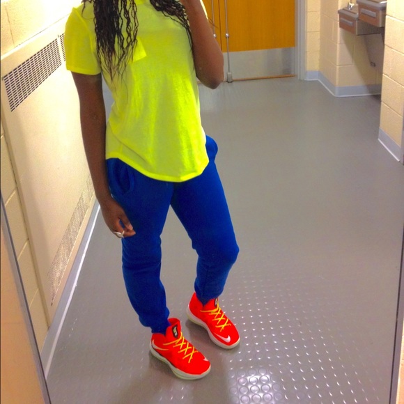 Blue joggers