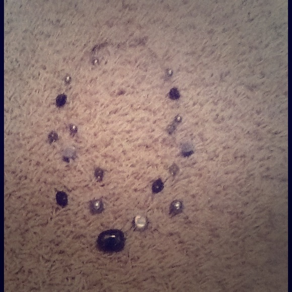 Black statement necklace