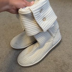 Knit UGG boots