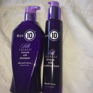 It's a 10 Silk shampoo & Its a ten smoothing balm