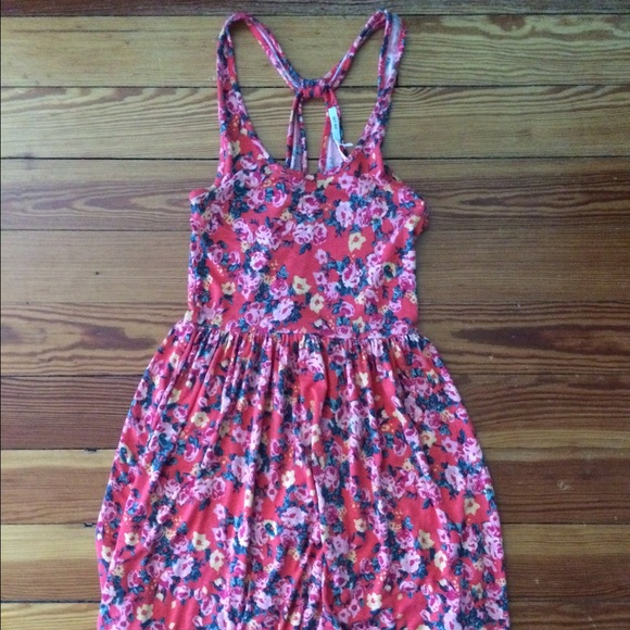 Soft red floral Urban Outfitters Dress - Picture 1 of 3