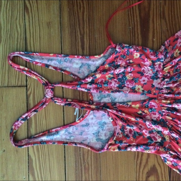 Soft red floral Urban Outfitters Dress - Picture 2 of 3