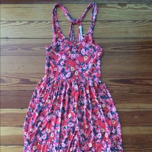 Soft red floral Urban Outfitters Dress