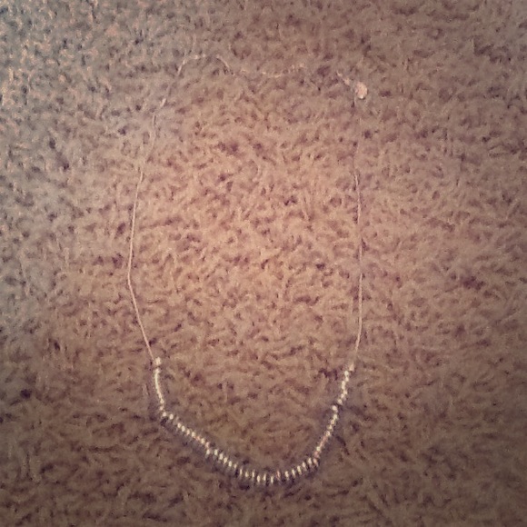 Silver statement necklace
