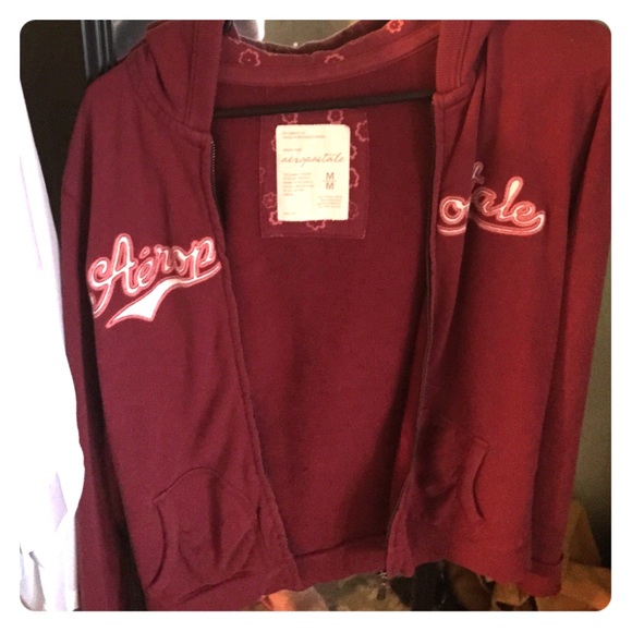 Maroon and pink sweater