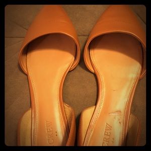 J crew brown flats