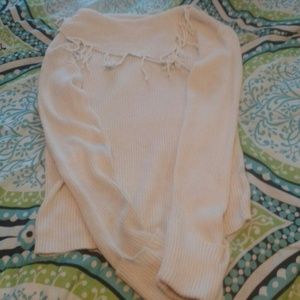 White long sleeve sweater