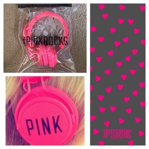 NWT PINK HEADPHONES