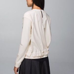NWT Lululemon Departure Top in off white