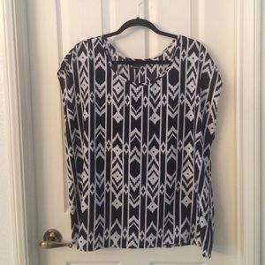 Plus Size Tribal Print Top