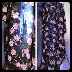 Floral Chiffon Kimono