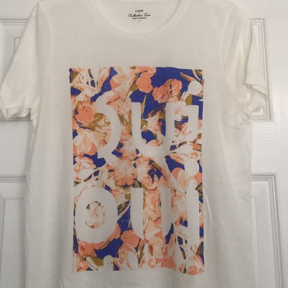 J. Crew "Oui, Oui" Tee - Size Large