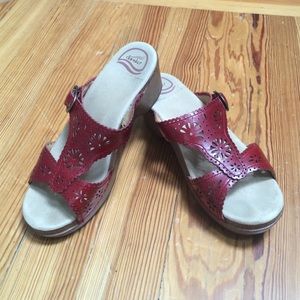 Dansko Red Sandals
