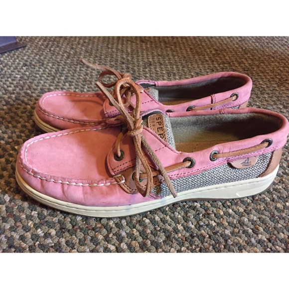 Pink sperry top siders